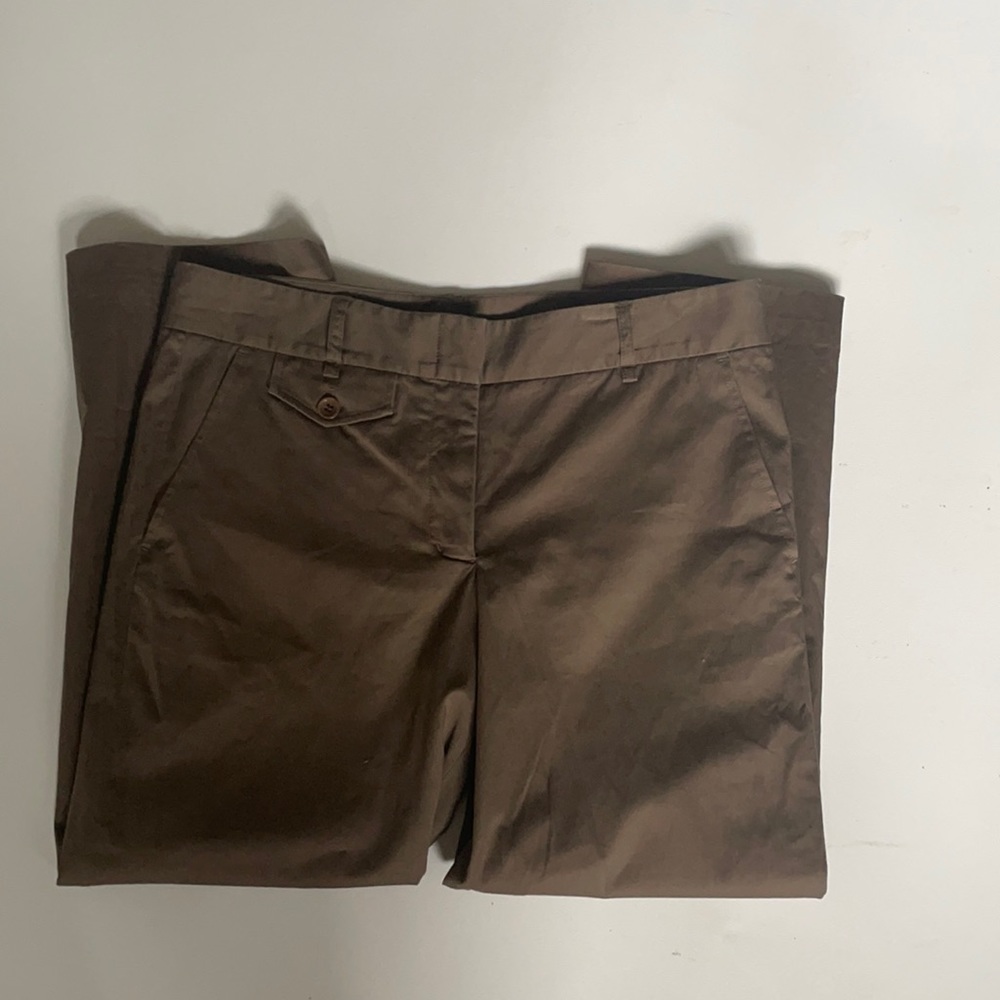BCBG Maxazria women's size 6 chocolate brown cropped pants